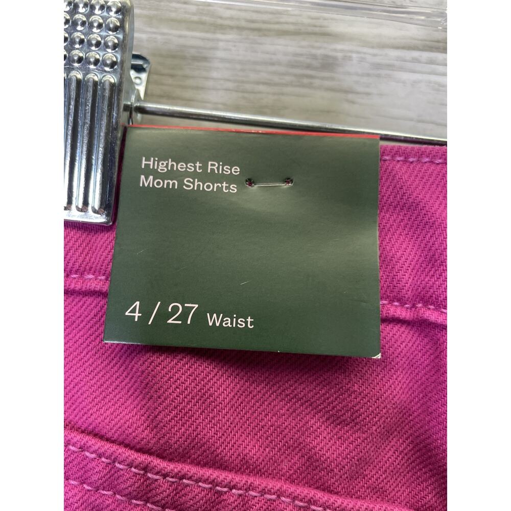 Wild Fable Shorts Womens 4 Highest Rise Mom Fair Trade 27 Waist Casual Summer - Picture 7 of 10